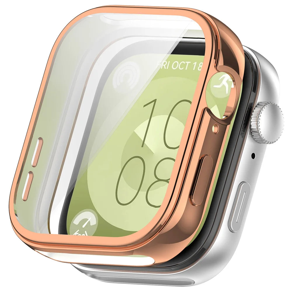 TPU Protection Case Shockproof Cover For Huawei Watch Fit 3 Transparent Case For Huawei Fit3 Smartwatch Shell Frame Accessories