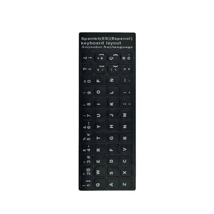 English Spanish Italian Korean Keyboard Stickers Frosted PVC Language Keyboard Sticker For Laptop Desktop PC