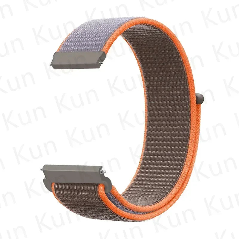 Nylon loop strap For Amazfit bip 6-5-3/u/S/pro Sport 20mm/22mm Bracelet for Amazfit GTS 4/3/2/2e/4 Mini/GTR 4/3/3 Pro/2/2e band