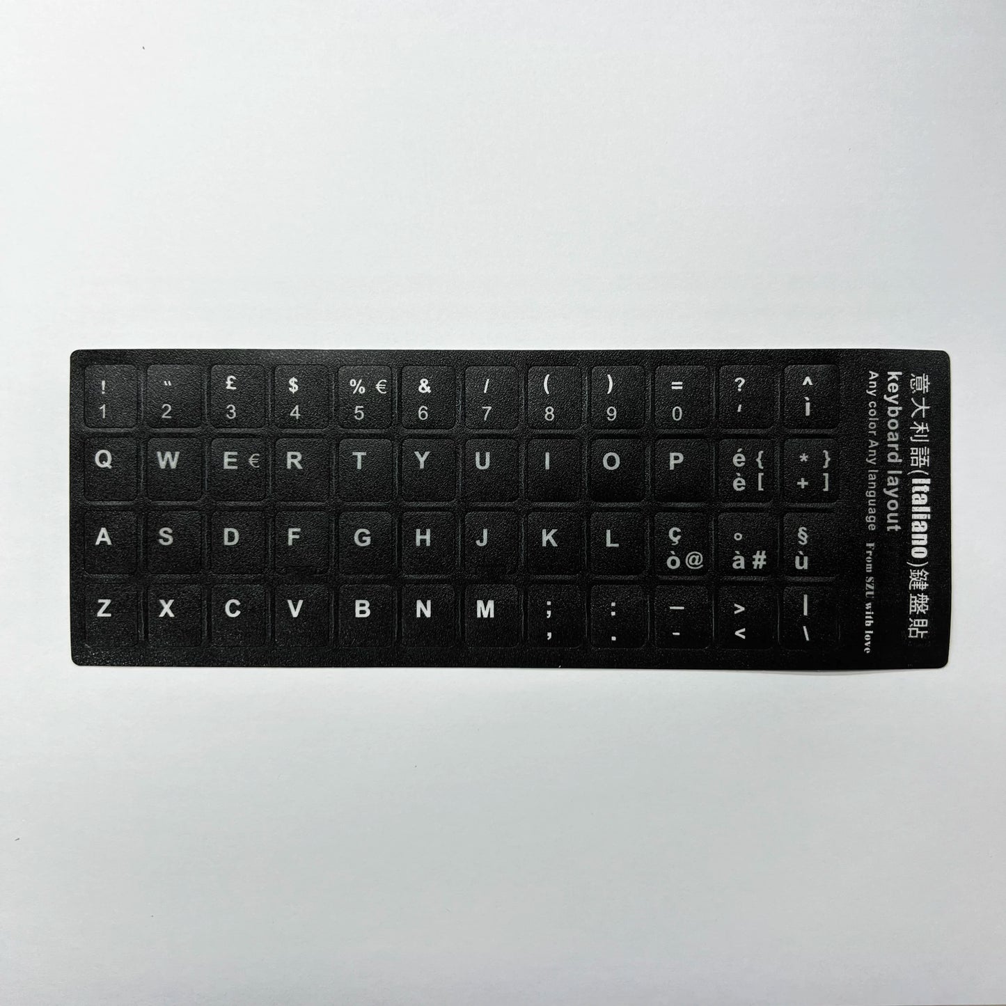 English Spanish Italian Korean French Deutsch Keyboard Stickers Frosted PVC Language Keyboard Sticker For Laptop Desktop PC