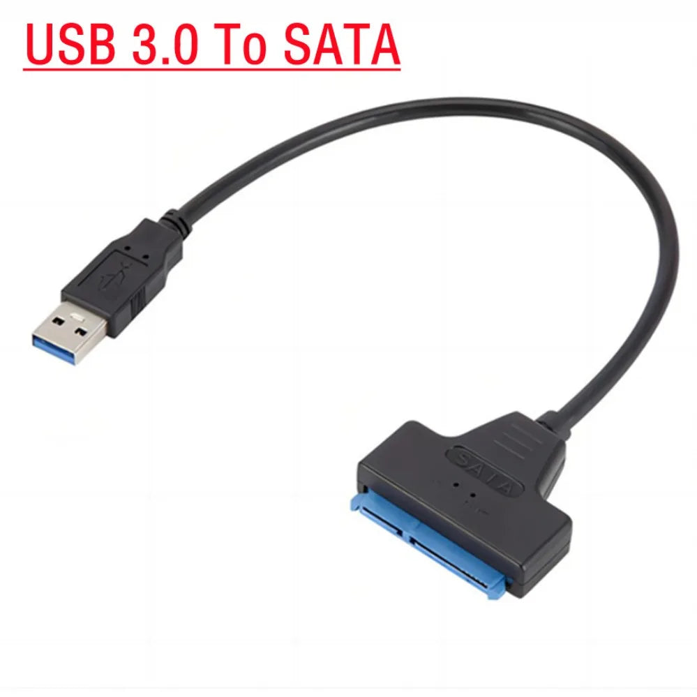 SATA to USB 3.0 / 2.0 Cable Up to 6 Gbps for 2.5 Inch External HDD SSD Hard Drive SATA 3 22 Pin Adapter USB 3.0 to Sata III Cord
