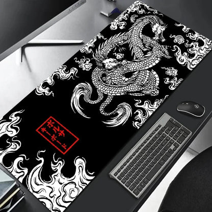 2026 New Hot Sale Japanese Dragon  Gaming Mousepad Speed Desk Mat Anime Theme Keyboard Gamer Mouse Pad for Esports