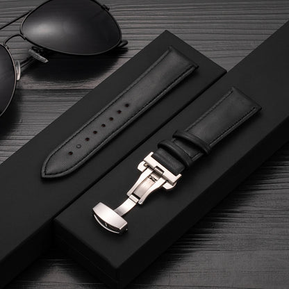 20 22mm Leather Strap for Samsung Galaxy Watch 6 Classic 43/47mm Smartwatch Wrist Band for Huawei Watch 3 4 Pro for Amazfit GTS