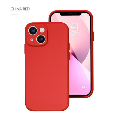 Phone Case For Iphone 14 Plus 13 12 Mini 11 Pro Max Xs X Xr 7 8 Candy Color Original Liquid Silicone Soft Protector Back Cover
