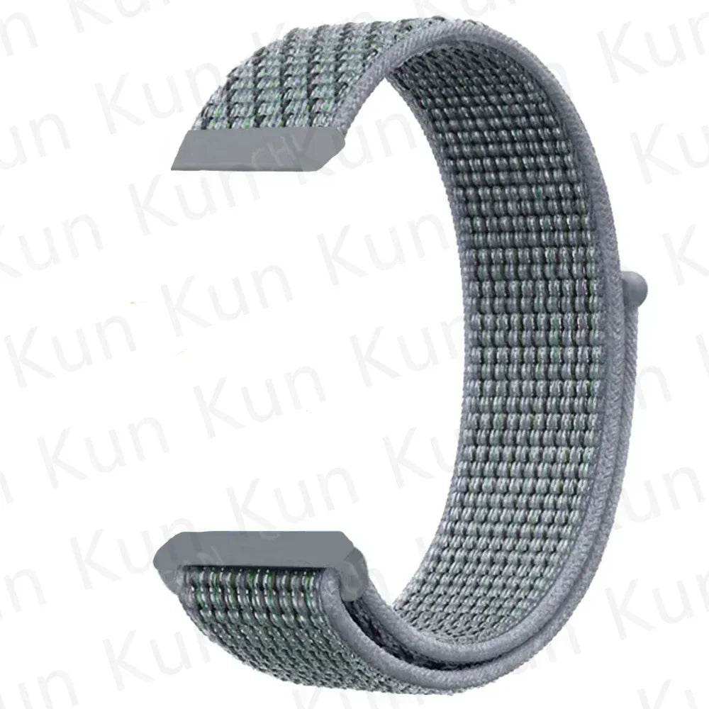 Nylon loop strap For Amazfit bip 6-5-3/u/S/pro Sport 20mm/22mm Bracelet for Amazfit GTS 4/3/2/2e/4 Mini/GTR 4/3/3 Pro/2/2e band