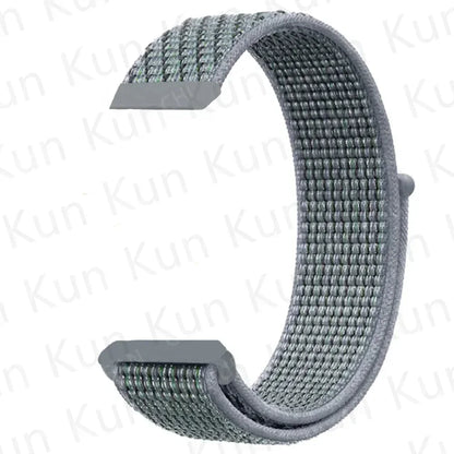Nylon loop strap For Amazfit bip 6-5-3/u/S/pro Sport 20mm/22mm Bracelet for Amazfit GTS 4/3/2/2e/4 Mini/GTR 4/3/3 Pro/2/2e band