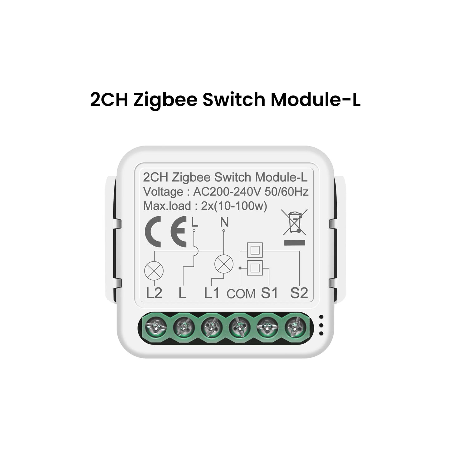 GIRIER Tuya ZigBee Smart Switch Module No Neutral Wire Required 1/2/3/4CH DIY Smart Breaker Relay Supports 2-way Control Alexa