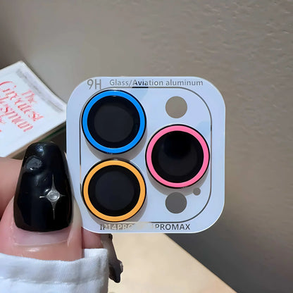 2-3Pcs Luminous Ceramic Camera Protector Film For IPhone 16 12 13 14 15 Pro Max 15 Plus 13 12 Mini Lens Ring Glass Glowing Cap
