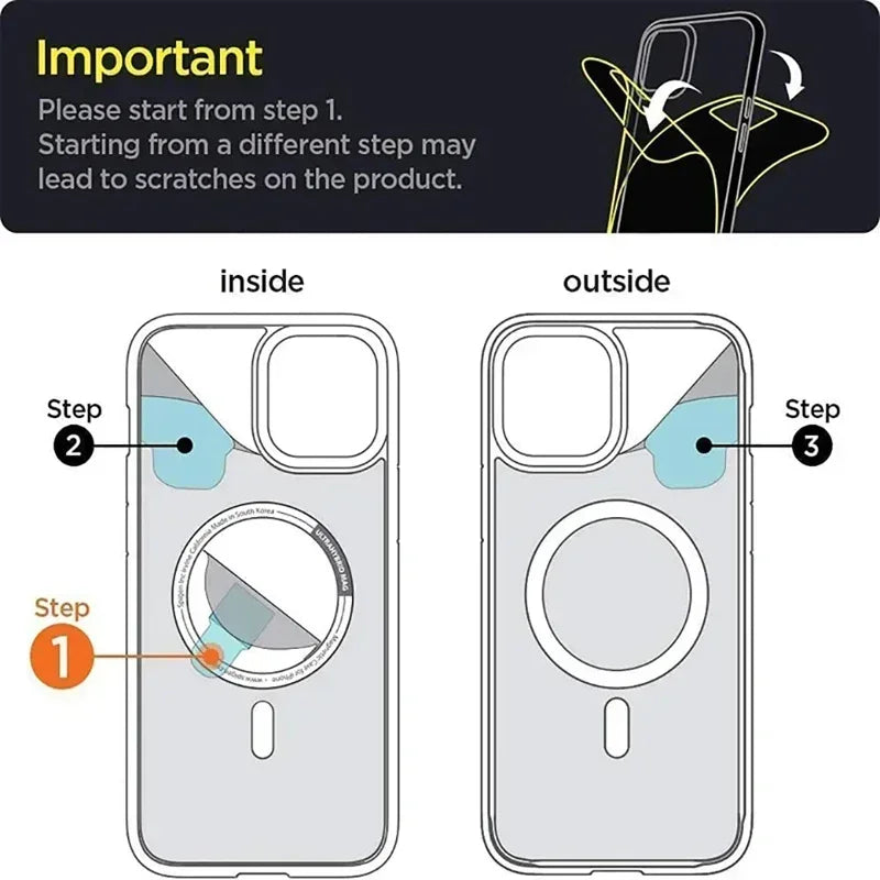 Magnetic Original Clear Case For iPhone 17 Air 16 15 14 13 12 11 Pro Max mini XS XR Funda For Magsafe Silicone Transparent Cover
