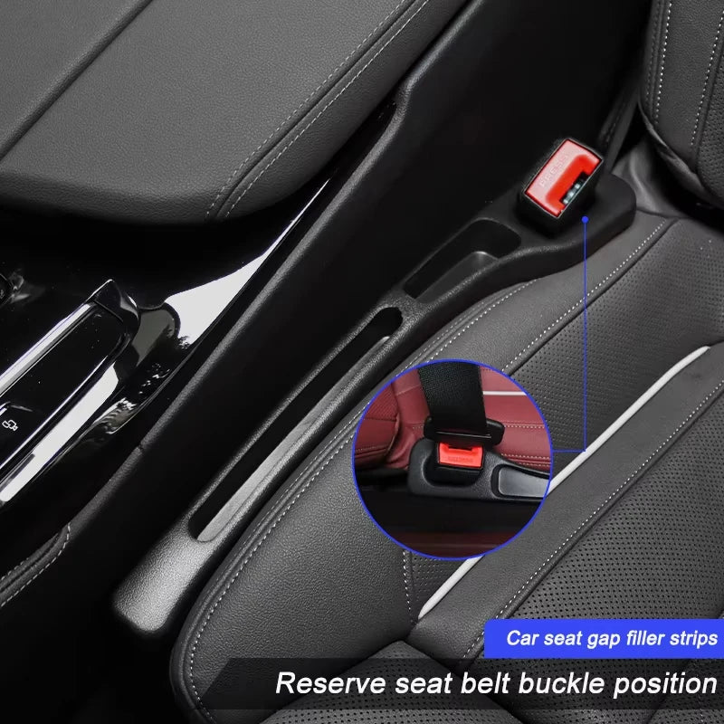 2Pc Universal Car Seat Gap Filler Side Seam Plug Strip for All Car Model Seat Gap Storage Organizer Leak-proof Filling Strip