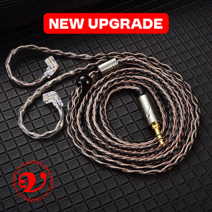 QKZ T1 Earphone Cable Original QDC Copper Silver-plated Upgrade Wire 3.5mm Wired Headphone For KZ ZSN PRO X ZS10 pro EDX TRN CCA