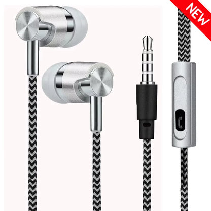 New 3.5mm Wired In-ear Earphone In Ear Noise Cancellation Ergonomic Design HiFi Stereo Sports Music Headphones For Phone MP3 MP4