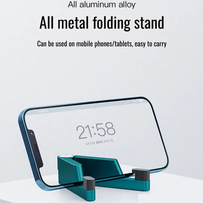 Universal Desk Mount Mini Size Aluminum Portable Folding Holder Bracket Mobile Phone Cradle Foldable Stand for Cellphone