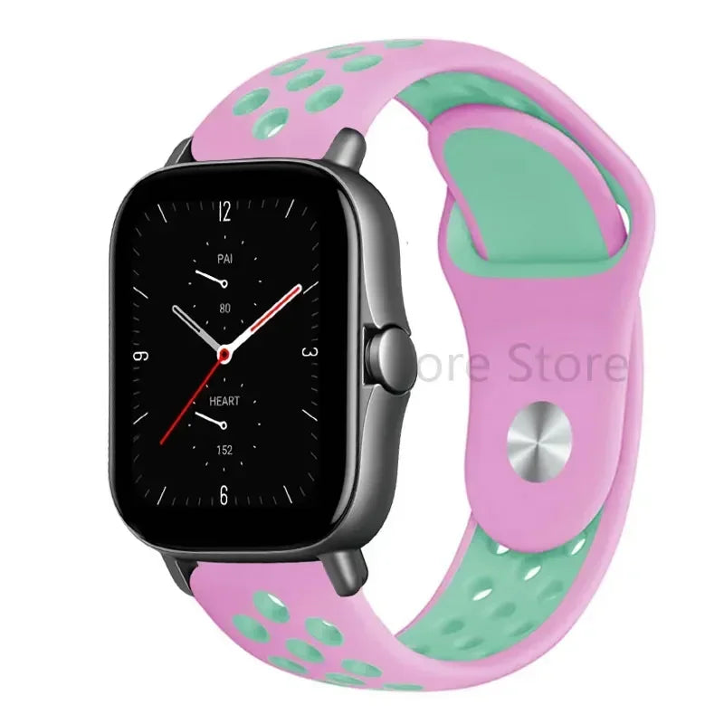 20mm 22mm Bracelet for Amazfit strap Silicone GTS/2/2e/GTS2 Mini/GTR 42mm/47mm/GTR2/2e/stratos Sport Watch band Amazfit bip 6 5