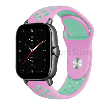 20mm 22mm Bracelet for Amazfit strap Silicone GTS/2/2e/GTS2 Mini/GTR 42mm/47mm/GTR2/2e/stratos Sport Watch band Amazfit bip 6 5