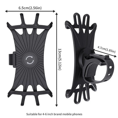 Universal Baby Stroller Phone Holder 360 Rotatable Mobile Phone Rack for Baby Pram Cart Compatible with iPhone GPS Devices