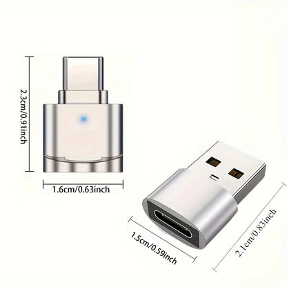 2-Pack USB C TF Card Readers and USB C to USB A Adapter, Type C TF Memory Card Reader USB OTG Card Readers for iphone16 15 Galax