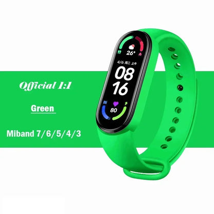 Watch Strap For Xiaomi Mi Band 7 6 5 4 3 Wristband Silicone Bracelet Wrist Straps MiBand 3/4 band5 band6 Smartwatch Accessories