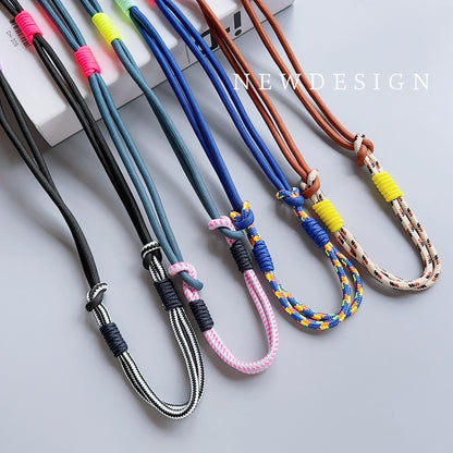 Personalized Trend Double Color Mobile Phone ZY Universal Lanyard Diagonal Span Long Shoulder Strap Rope Fashion Safety Rope