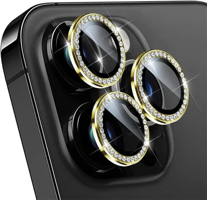 Glitter Diamond Rhinestone Camera Lens Protector for iPhone 17 Pro Max 16 16Pro 15 14  Plus 13 12 Mini 11 Air 17Pro 13Pro 12Pro