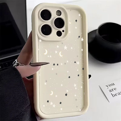Star Print Phone Case For Samsung S26 Ultra Cases Galaxy S24 S25 Plus S23 FE S22 S21 A26 A36 A56 A35 A55 A34 A54 A53 A52S Cover