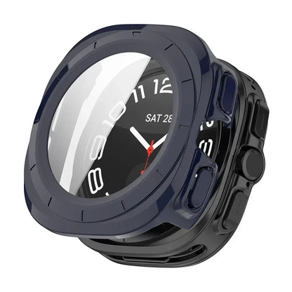 PC Case for Samsung Galaxy Watch 7 Ultra 47mm Tempered Glass Anti-scratch Screen Protector Bumper Protective Cover Accessories