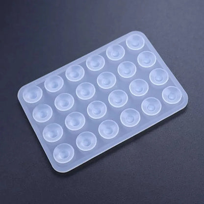 2pcs Double Sided Silicone Suction Cup Mobile Phone Suction Cup With Adhesive Pad Silicone Pad Rubber Suction Cup ﻿