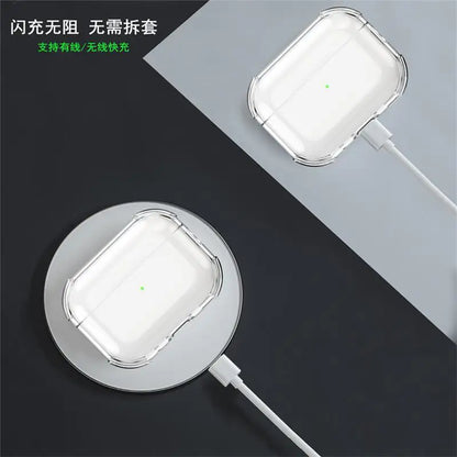Clear Case For AirPods Pro 3 with Lanyard Keychain & Cleaning Kit Soft TPU Shockproof Protective Case Cover For AirPods Pro 3