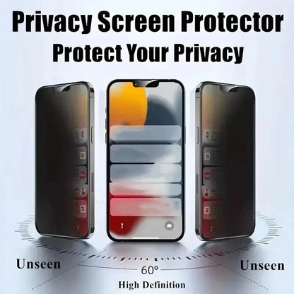 5Pcs Full Cover Anti Spy Screen Protector for iPhone 17 16 12 13 14 15 PRO MAX 14 Plus Tempered Glass Privacy 15 Plus 16 Pro Max