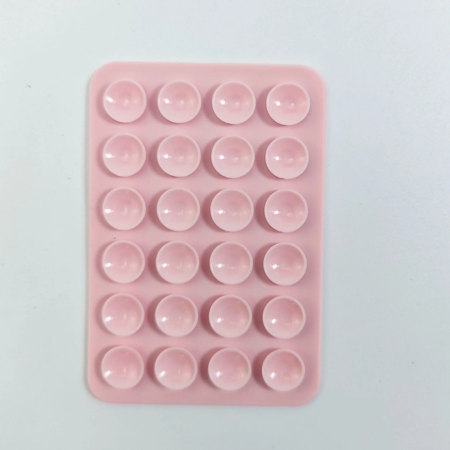 Silicone Suction Cup Wall Stand Multifunctional Square Anti-Slip Single-Sided Phone Holder Back Sticker Mount for Mobile Phone