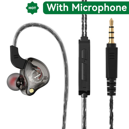 Mobile Wired Headphones Heavy Bass 3.5mm For Phone Earphones Stereo In Ear Headphones with Mic Earbuds Hifi Music Sport Headset