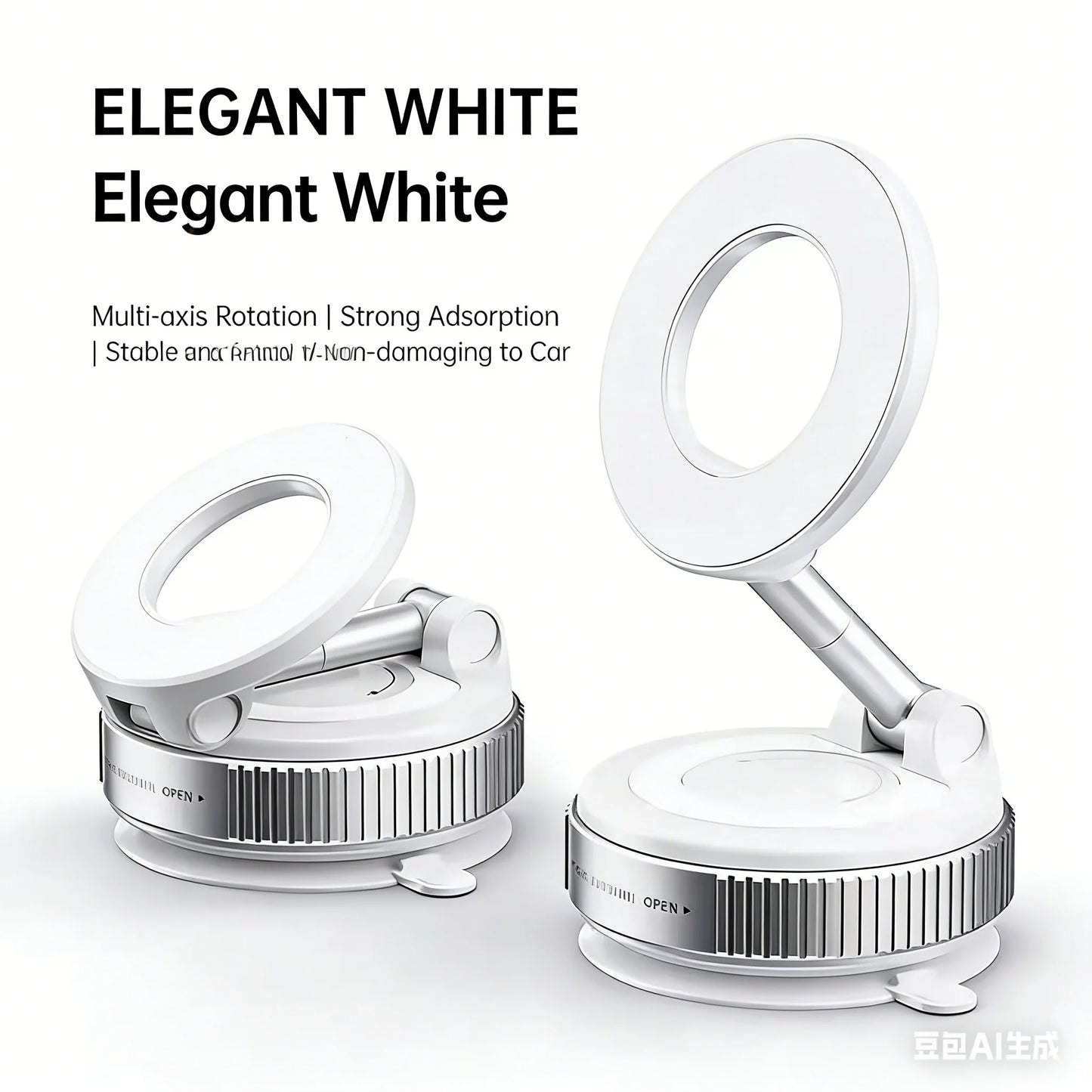 New Vacuum Magnetic Car Phone Holder with 360° Rotation &Foldable Design Strong Magnetic Absorption For iphone 12 13 14 15 16 17