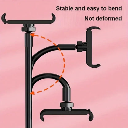 Lazy Holder Spiral Base Bed Top Lazy Artifact Bedhead Phone Tablet Stand for IPad 11 Air Redmi Pad Pro Galaxy Tab Bedside Mount