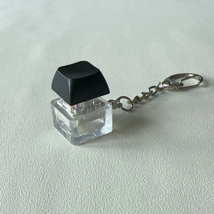 New Stress Anxiety Relief Keyboard Keychain Four Finger Button for Office Home Adults Kid Decompression Clicker Hot Gadget Gifts