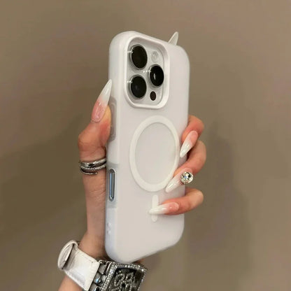 Luxury Candy For Magsafe Wireless Charge Matte Phone Case For iPhone 11 12 13 14 15 16 17 AIR Pro Max Plus Magnetic Bumper Cover