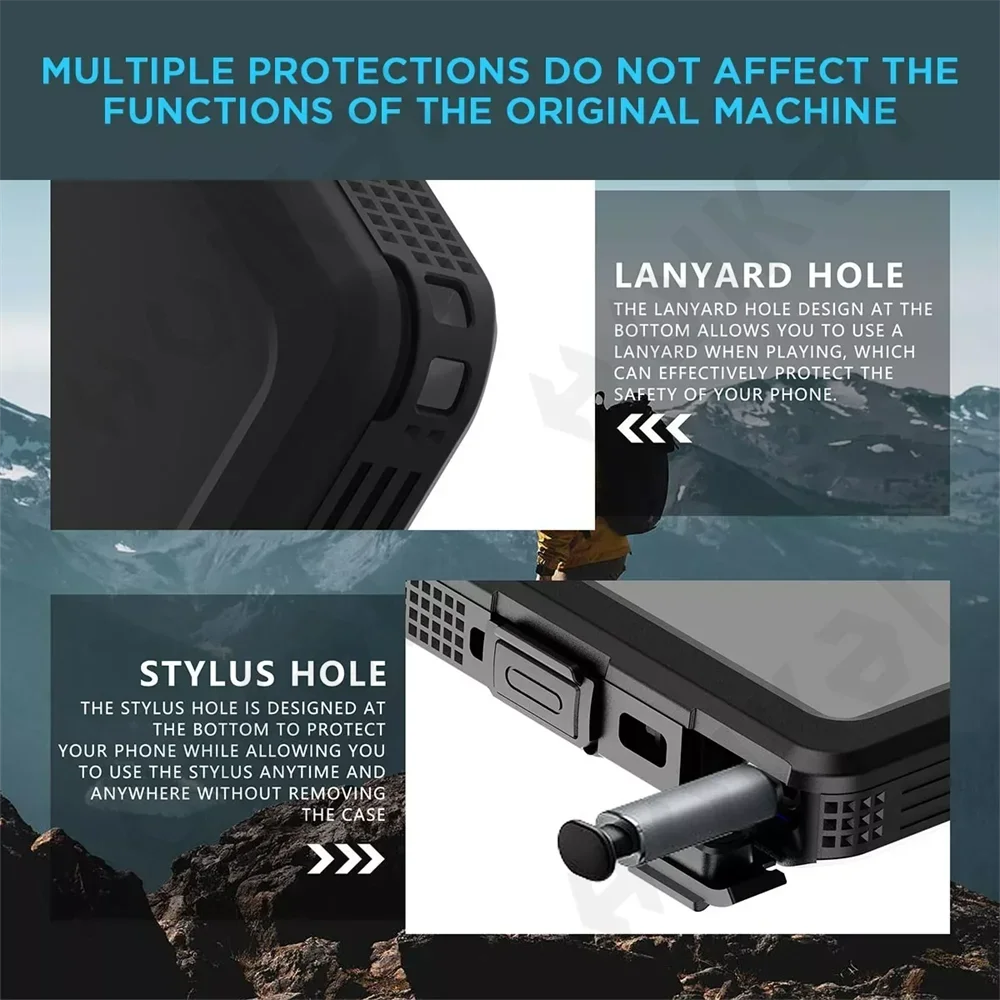 Case For Galaxy S26 S25 S24 Ultra Plus Waterproof Shockproof IP68 Underwater Built Screen Protector Anti-Scratch 360 Cover