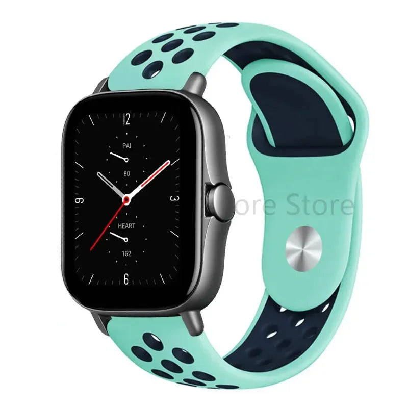 20mm 22mm Bracelet for Amazfit strap Silicone GTS/2/2e/GTS2 Mini/GTR 42mm/47mm/GTR2/2e/stratos Sport Watch band Amazfit bip 6 5