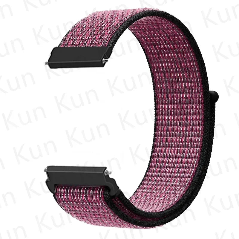 Nylon loop strap For Amazfit bip 6-5-3/u/S/pro Sport 20mm/22mm Bracelet for Amazfit GTS 4/3/2/2e/4 Mini/GTR 4/3/3 Pro/2/2e band
