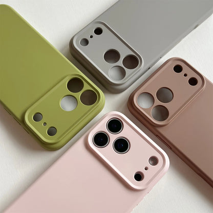 TPU Shockproof Cover For iPhone 17 16  Pro Max For iPhone 17Air 16 15 14 Pro Case Liquid Silicone Original TPU Protect Case