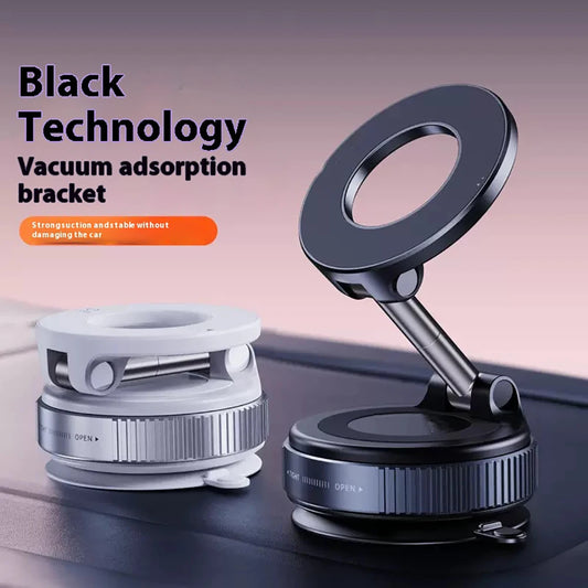 Strong Magnetic Car Phone Holder Foldable Design 360° Adjustable Vacuum Mount for Car/Desk/Bathroom/Universal Car Phone Holder