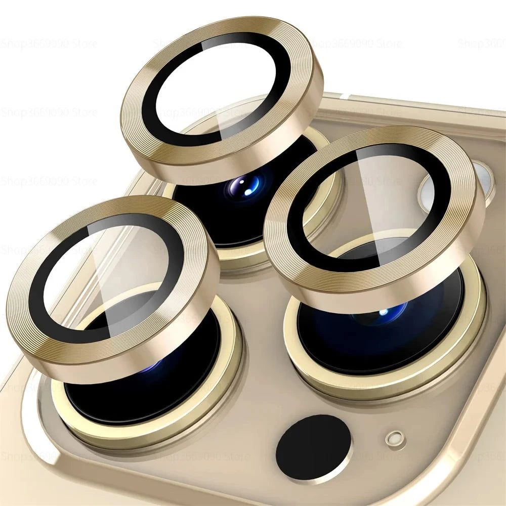 3-2PCS Camera Lens Protector For iPhone 17 Pro Max 17Pro 17Air Metal Ring Protector Glass For iPhone 14 15 16 ProMax Camera Lens