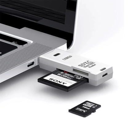 2 IN 1 USB 3.0 /USB 2.0 Card Reader SD TF Card Memory Card Reader High Speed Smart Card reader Adapter For PC Laptop Accessories