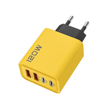 120W USB Fast Charger Quick Charge 3.0 Type C Mobile Phone Charger Adapter For iPhone Samsung Xiaomi EU/US/UK Plug Wall Charger