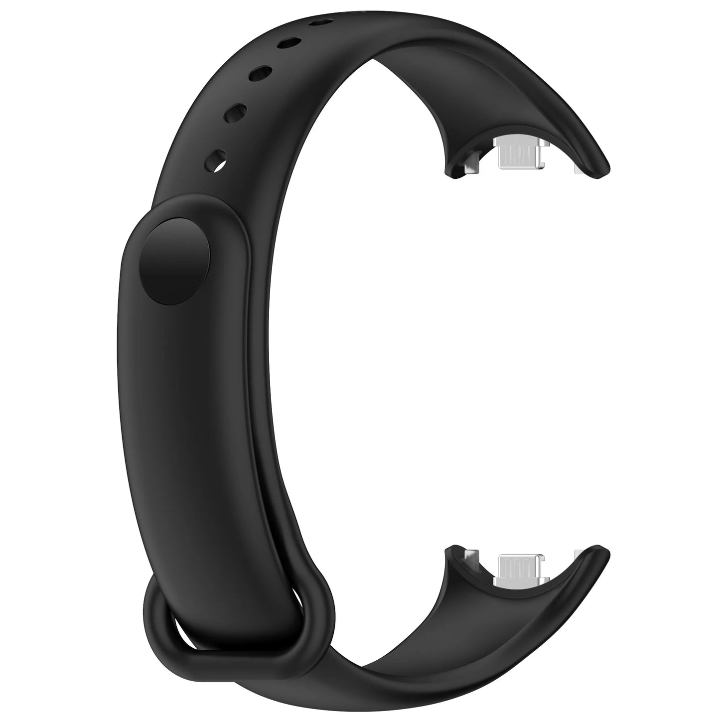 Silicone Wristbands for Xiaomi Band 8/9/10 | High-Quality, Smooth Texture, Sporty Style with Deployant Clasp
