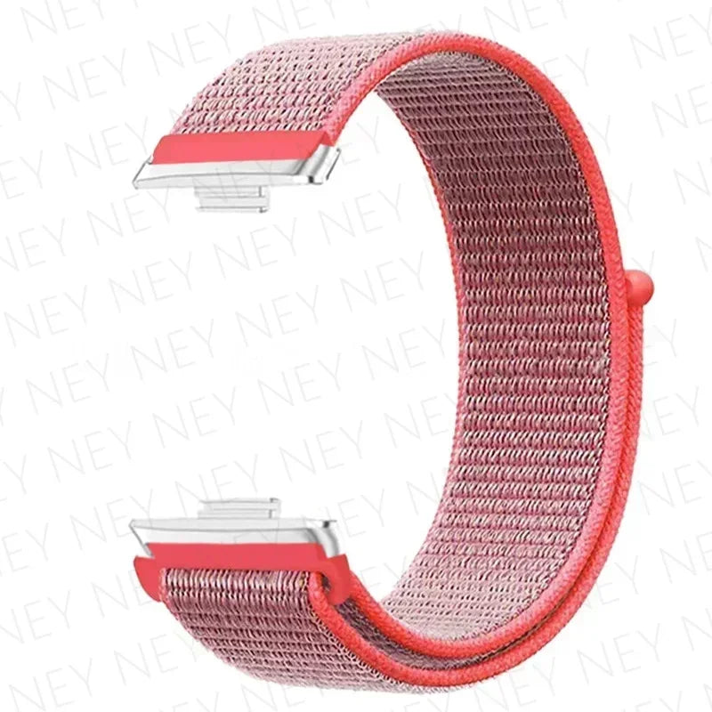 Nylon Strap For Huawei Watch Fit 3 4 Replacement Bracelet Nylon Loop Adjustable Band Soft Wristband Huawei Fit 4 Pro Accessories