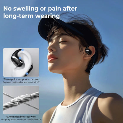 Original ERAZER X9 Wireless Headphones OWS HiFi Stereo Sports Open Bluetooth Earphones with Mic Call Noise Reduction Waterproof