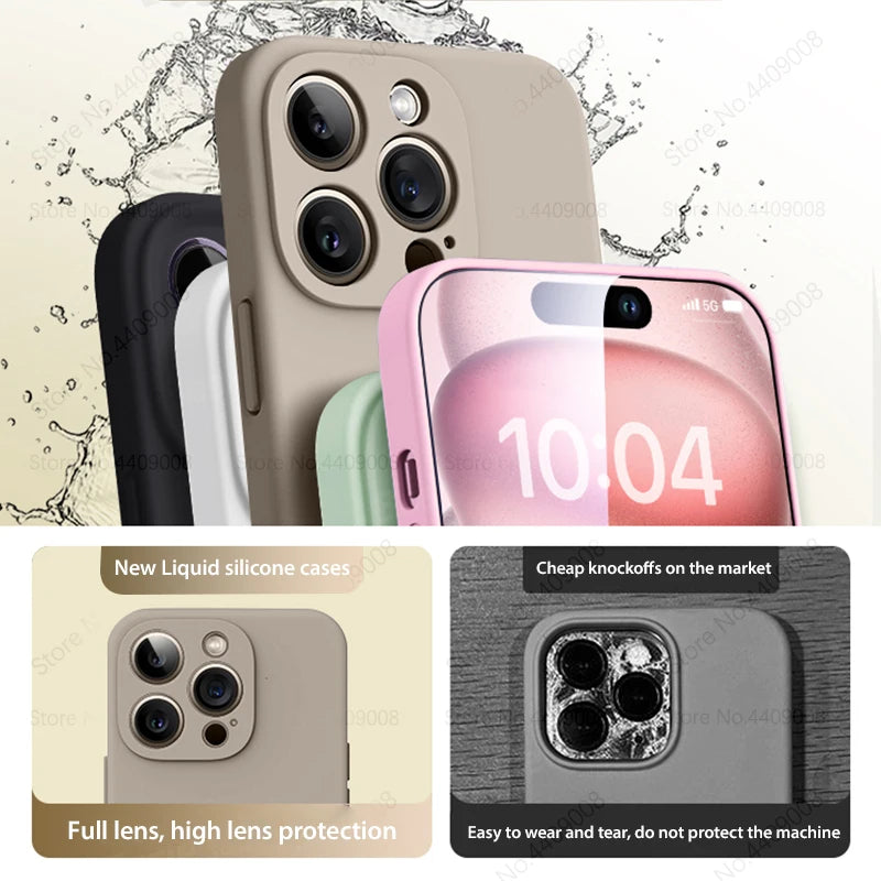 Original Liquid Silicone Magnetic Case For iPhone 11 13 12 14 15 Pro Max Plus For Magsafe Case Wireless Charge Cover Accessories