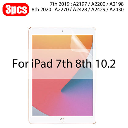 3Pcs Paper Feel Like Screen Protector For ipad Air 11 Pro 13 2024 10th 9th Generation 8 7 6 Air 5 4 Pro 11 12.9 10.5 M5 No Glass