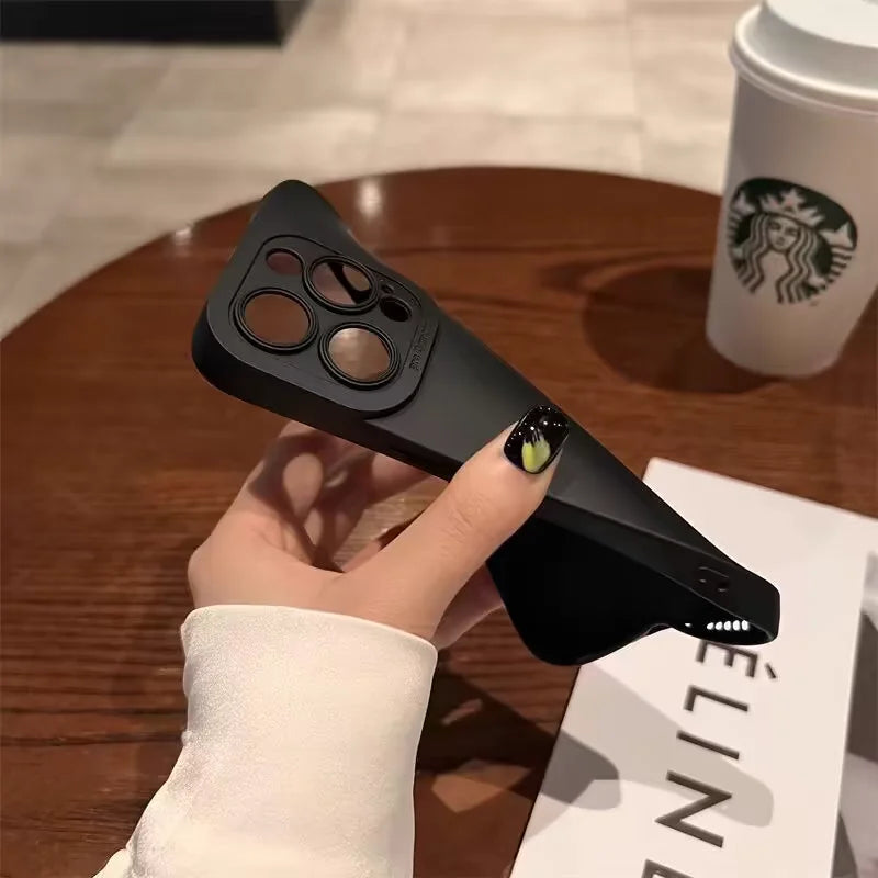 Matte Soft Silicone Phone Case for iPhone 15 14 Plus 13 12  Pro Max Plus 11 Lens Protection Shockproof Cover