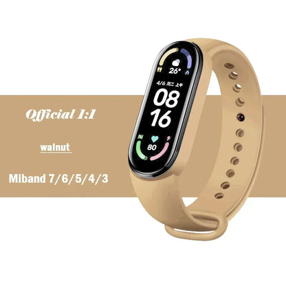 Watch Strap For Xiaomi Mi Band 7 6 5 4 3 Wristband Silicone Bracelet Wrist Straps MiBand 3/4 band5 band6 Smartwatch Accessories